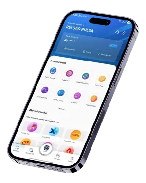 Tampilan aplikasi Reload Pulsa